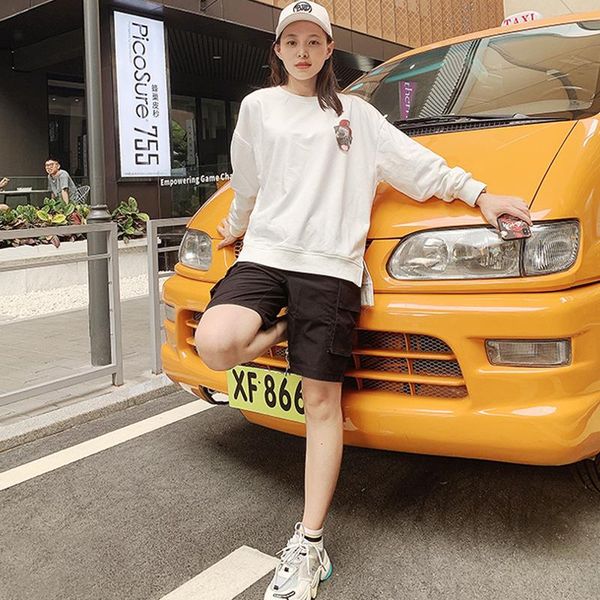 women's hoodies & sweatshirts autumn leisure crewneck sweatshirt vintage oversized printed pullover women streetwear drop shoulder long, Black
women's hoodies & sweatshirts autumn leisure crewneck sweatshirt vintage oversized printed pullover women streetwear drop shoulder long, Black