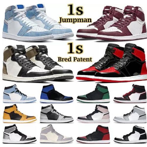 men women basketball shoes 1s jumpman 1 high mid bordeaux atmosphere bred patent university blue hyper royal pale ivory mens trainers sports
men women basketball shoes 1s jumpman 1 high mid bordeaux atmosphere bred patent university blue hyper royal pale ivory mens trainers sports