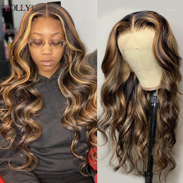 honey blonde highlight ombre body wave wig brazilian lace front human hair wigs for black women p4/27 colored wigs1, Black;brown
honey blonde highlight ombre body wave wig brazilian lace front human hair wigs for black women p4/27 colored wigs1, Black;brown