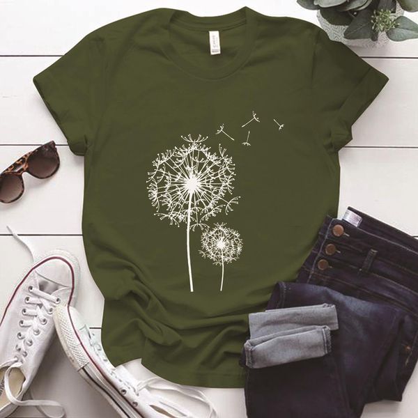 dandelion printed tshirts vogue simple womens t shirts casual funny short tee femme aesthetic clothes, White
dandelion printed tshirts vogue simple womens t shirts casual funny short tee femme aesthetic clothes, White