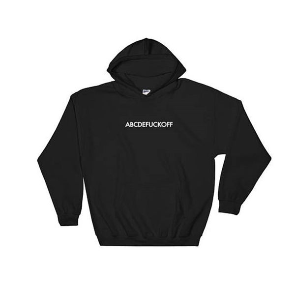 women's hoodies & sweatshirts hoodie women hoody tumblr sweatshirt funny letter print hip hop jumper graphic sweats fashion clothes out, Black