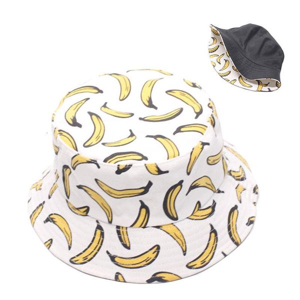 bucket hat spring and summer fruit pine banana print double-sided fisherman's sun lovers basin, Blue;gray
bucket hat spring and summer fruit pine banana print double-sided fisherman's sun lovers basin, Blue;gray