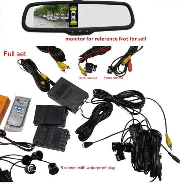 system parktronic car parking sensors 8 alarm probe video with two hd front /back camera for dvd monitor display rear view cameras&
system parktronic car parking sensors 8 alarm probe video with two hd front /back camera for dvd monitor display rear view cameras&