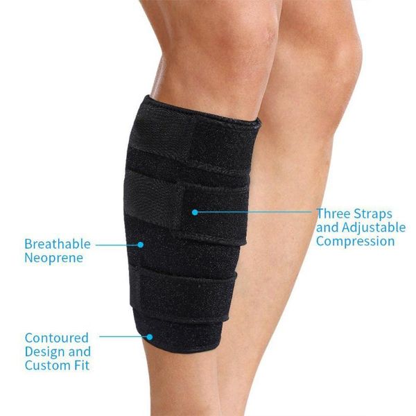 wootshu calf brace adjustable shin splint support sleeve leg compression wrap for pulled strain injury, swell arm & warmers, Black
wootshu calf brace adjustable shin splint support sleeve leg compression wrap for pulled strain injury, swell arm & warmers, Black
