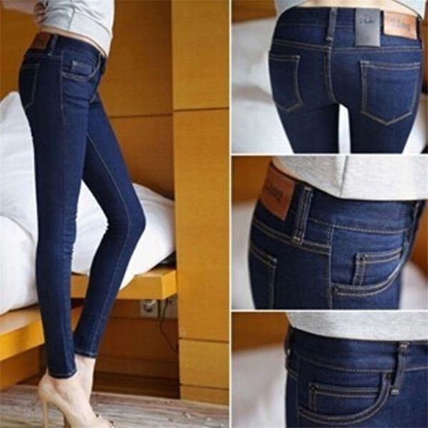women's jeans spring autumn korean small foot pencil and slim elastic pants 5vml, Blue
women's jeans spring autumn korean small foot pencil and slim elastic pants 5vml, Blue