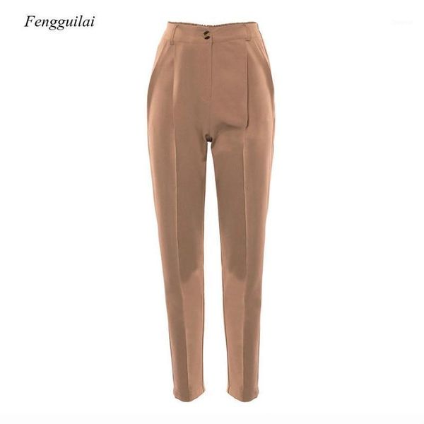 casual high waist khaki pants women summer spring brown ladies office trousers zipper pocket solid female pencil 2021 women's & capris, Black;white
casual high waist khaki pants women summer spring brown ladies office trousers zipper pocket solid female pencil 2021 women's & capris, Black;white