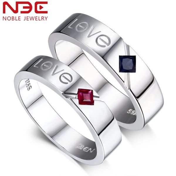 cluster rings nbe sterling silver natural blue sapphire and red ruby anniversary love wide couple eternity birthstone band for men women, Golden;silver
cluster rings nbe sterling silver natural blue sapphire and red ruby anniversary love wide couple eternity birthstone band for men women, Golden;silver