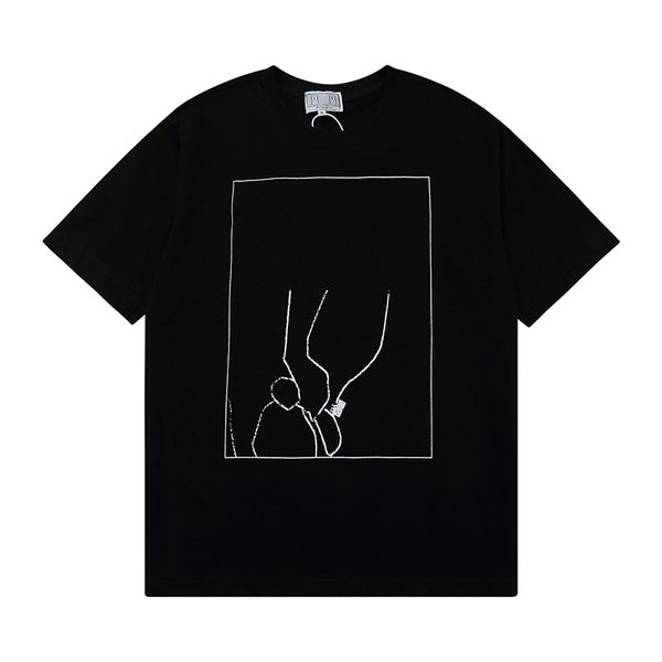 black t shirt tee men women crew neck printed short sleeve harajuku t-shirt, White;black
black t shirt tee men women crew neck printed short sleeve harajuku t-shirt, White;black