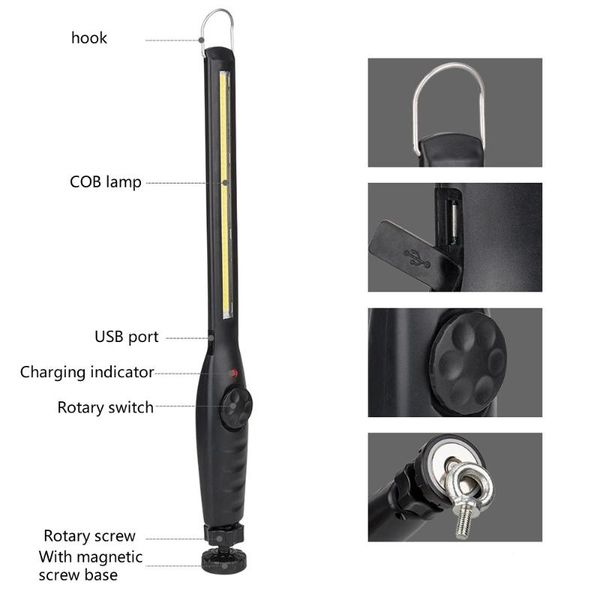 flashlights torches portable cob usb rechargeable led work light workshop inspection torch for car repair camping
flashlights torches portable cob usb rechargeable led work light workshop inspection torch for car repair camping