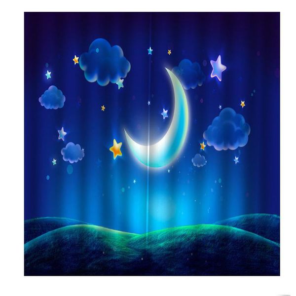 modern custom cartoon fantasy moon stars curtain children's room birthday party supplies window drapes decor &
modern custom cartoon fantasy moon stars curtain children's room birthday party supplies window drapes decor &