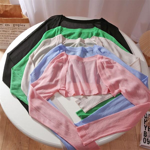 women's knits & tees summer thin knit cardigan women long sleeve kimono cardigans mujer beach holiday wear sunscreen knitwear short co, White
women's knits & tees summer thin knit cardigan women long sleeve kimono cardigans mujer beach holiday wear sunscreen knitwear short co, White