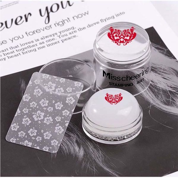 colors silicone nail art stamper scraper with cap transparent 4.3cm stamp stamping tool1, White
colors silicone nail art stamper scraper with cap transparent 4.3cm stamp stamping tool1, White