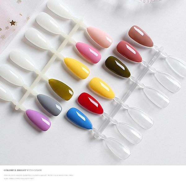 120pcs fake nails clear natural tips gel polish display oval full cover false nail practice palette manicure tools, Red;gold
120pcs fake nails clear natural tips gel polish display oval full cover false nail practice palette manicure tools, Red;gold