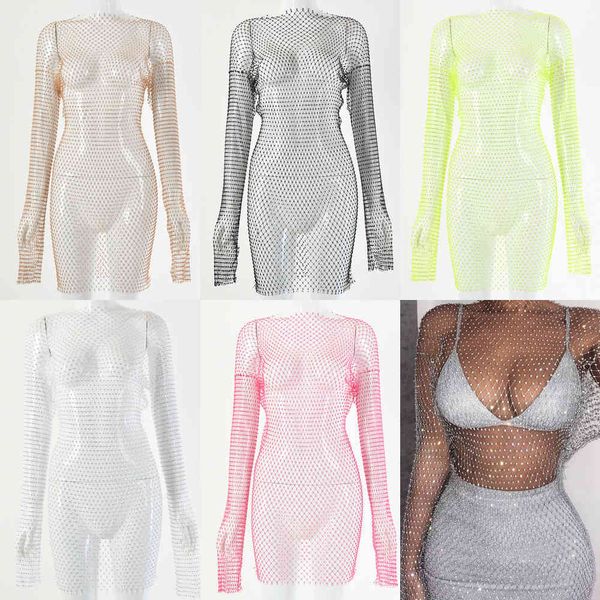dirtylily new crystal diamond bodycon dress women hollow out long sleeve mini dress 2020 summer see through party dress x0521, Black;gray
dirtylily new crystal diamond bodycon dress women hollow out long sleeve mini dress 2020 summer see through party dress x0521, Black;gray
