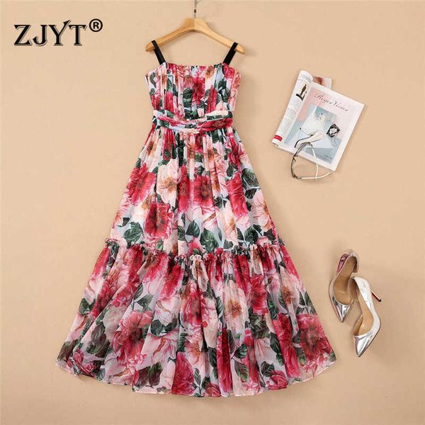 runway summer strapless chiffon dress women elegant floral print spaghetti strap party robe mid calf boho beach dress vestidos 210601, Black;gray
runway summer strapless chiffon dress women elegant floral print spaghetti strap party robe mid calf boho beach dress vestidos 210601, Black;gray