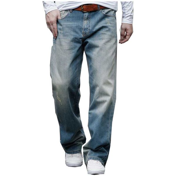 men's pants wide-leg loose jeans oversized spring and autumn hip-hop skating blue, Black
men's pants wide-leg loose jeans oversized spring and autumn hip-hop skating blue, Black