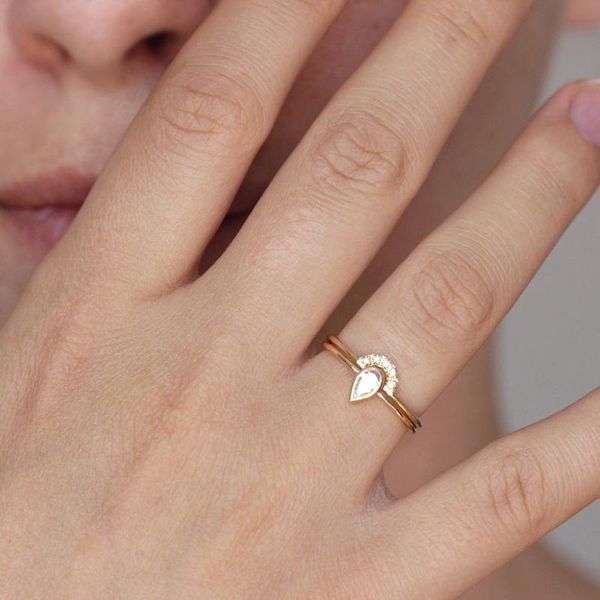 wedding rings delicate gold for women water drop bridal jewelry dainty female finger ring color bijoux femme gift, Slivery;golden
wedding rings delicate gold for women water drop bridal jewelry dainty female finger ring color bijoux femme gift, Slivery;golden