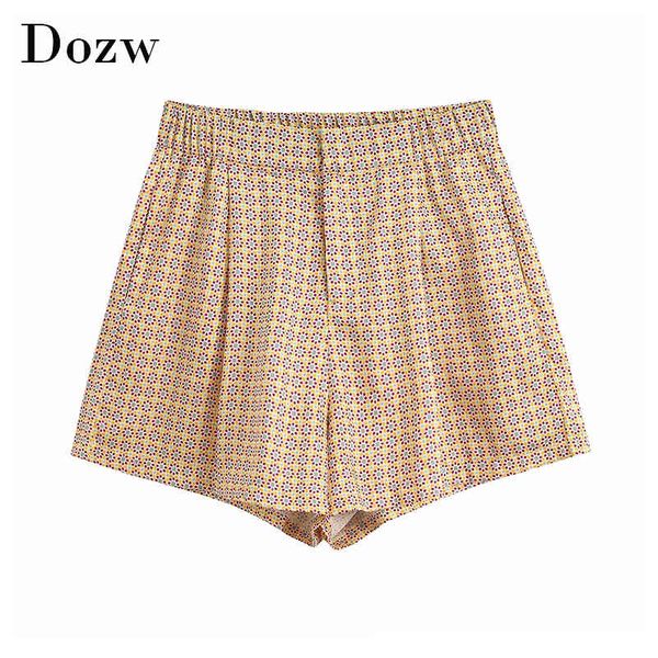 vintage high waist shorts women summer floral print casual shorts zipper fly ladies bottoms pantalones cortos 210414, White;black
vintage high waist shorts women summer floral print casual shorts zipper fly ladies bottoms pantalones cortos 210414, White;black