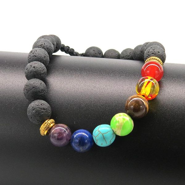 men women 8mm lava rock 7 chakra beads bracelet braided rope diffuser bangle natural stone fashion jewelry beaded, strands, Black
men women 8mm lava rock 7 chakra beads bracelet braided rope diffuser bangle natural stone fashion jewelry beaded, strands, Black