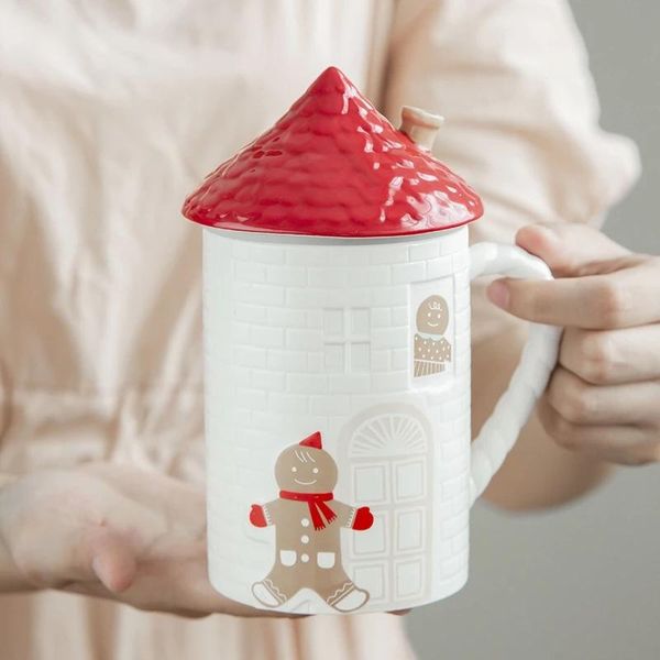 mugs gingerbread man red house cottage shape ceramic mug coffee cup with lid home tea for family and friends holiday gifts
mugs gingerbread man red house cottage shape ceramic mug coffee cup with lid home tea for family and friends holiday gifts