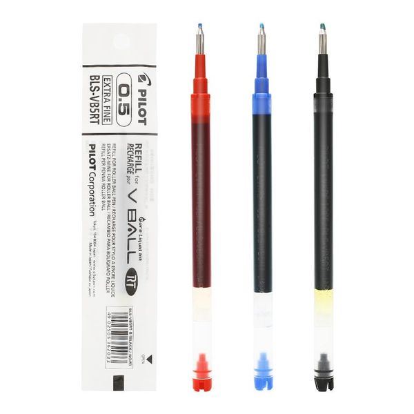 refills 3 pcs pilot gel pen bls-vb5rt for blrt-vb5 bxrt smooth writing 0.5mm type nib written width high capacity, Black;red
refills 3 pcs pilot gel pen bls-vb5rt for blrt-vb5 bxrt smooth writing 0.5mm type nib written width high capacity, Black;red