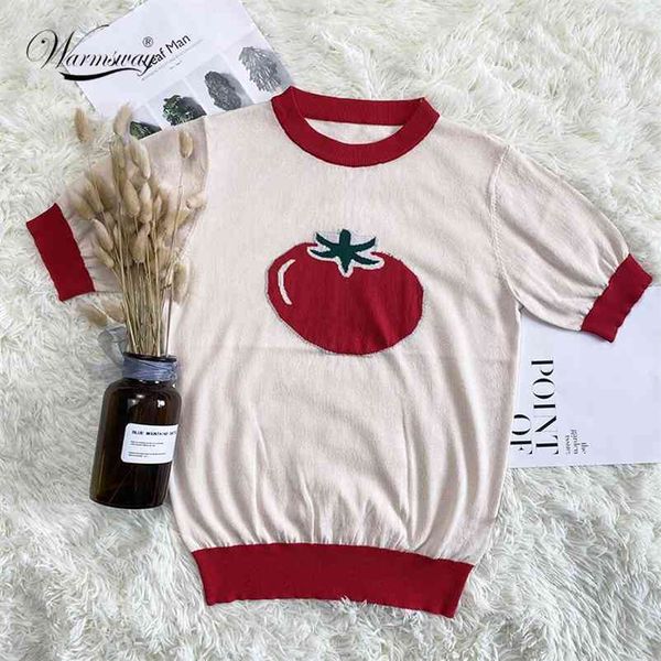 summer women kawaii t-shirt short sleeve knitted female cute tee o-neck slim thin kintwear b-065 210522, White
summer women kawaii t-shirt short sleeve knitted female cute tee o-neck slim thin kintwear b-065 210522, White