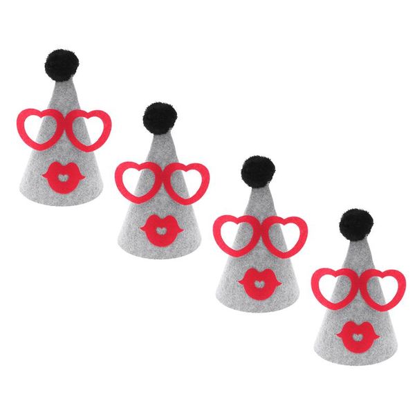 party hats 4pcs decorative birthday theme children hat kids pograph prop