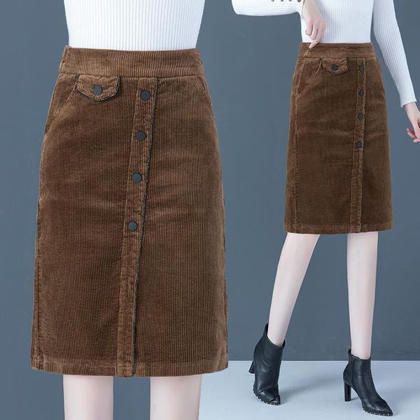 skirts women 2021 autumn winter fashion long slim a-line female high waist corduroy skirt ladies solid color buttons w799, Black
skirts women 2021 autumn winter fashion long slim a-line female high waist corduroy skirt ladies solid color buttons w799, Black