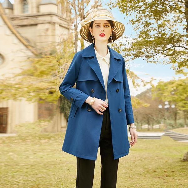 women's trench coats shzq 2021 autumn fashion blue windbreaker middle and long korean slim work coat casual, Tan;black
women's trench coats shzq 2021 autumn fashion blue windbreaker middle and long korean slim work coat casual, Tan;black