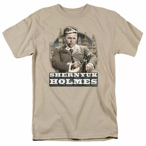 the three stooges shernyuk holmes t shirt mens licensed moe larry curly tee sand, White;black
the three stooges shernyuk holmes t shirt mens licensed moe larry curly tee sand, White;black