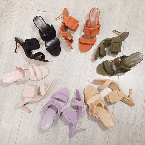 2022 summer new women designer slides sandals pure color double wide strap buckle comfort round toes high heels slippers casual party ladies, Black
2022 summer new women designer slides sandals pure color double wide strap buckle comfort round toes high heels slippers casual party ladies, Black