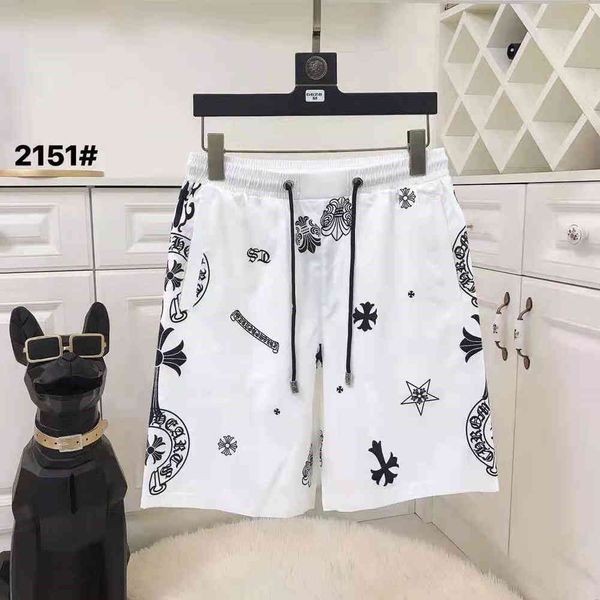 2021 summer fashion brand new casual shorts ch kro sanskrit print men's and women's versatile beach pants, White;black
2021 summer fashion brand new casual shorts ch kro sanskrit print men's and women's versatile beach pants, White;black