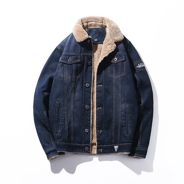 men's jackets mens denim autumn winter men thicken fleece jeans outerwear casual warm overcoat fashion man fq88, Black;brown
men's jackets mens denim autumn winter men thicken fleece jeans outerwear casual warm overcoat fashion man fq88, Black;brown