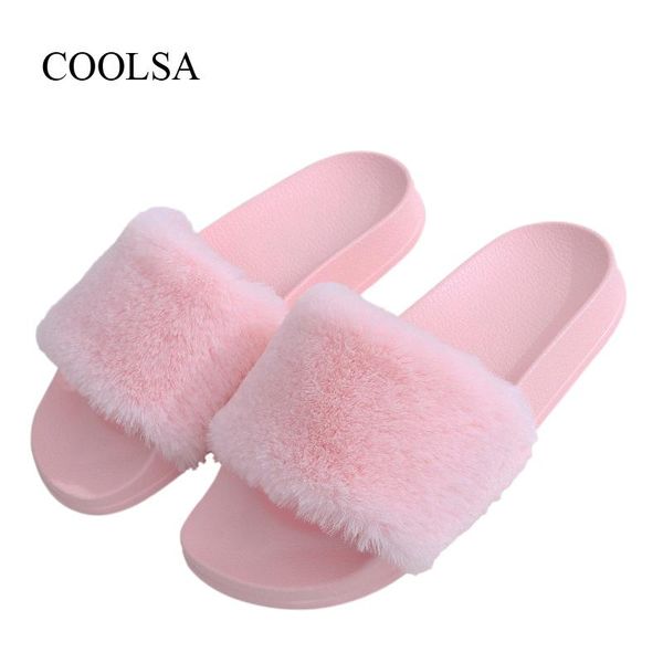 women's flat solid furry slippers faux fur non-slip plush fashion fluffy flock indoor, Black
women's flat solid furry slippers faux fur non-slip plush fashion fluffy flock indoor, Black