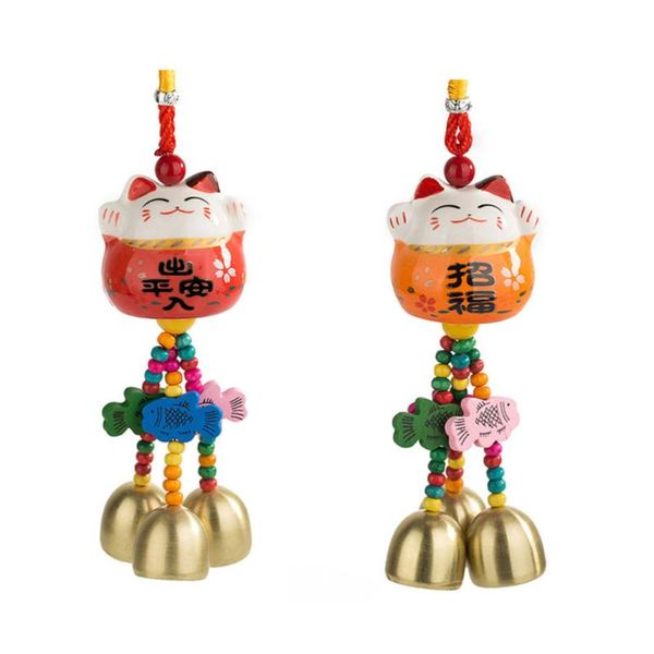 decorative objects & figurines 2pcs fortune cat pendants hanging wind chimes aeolian bells household ceramic pendant for home garden hallway
decorative objects & figurines 2pcs fortune cat pendants hanging wind chimes aeolian bells household ceramic pendant for home garden hallway