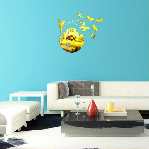 wall stickers diy europe acrylic mirror surface 3d sticker clock angel elf butterfly modern style home decor decals
wall stickers diy europe acrylic mirror surface 3d sticker clock angel elf butterfly modern style home decor decals