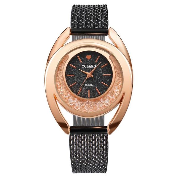 wristwatches 2021 women watches rose gold woman casual quartz stainless steel strap band analog wrist watch /e, Slivery;brown
wristwatches 2021 women watches rose gold woman casual quartz stainless steel strap band analog wrist watch /e, Slivery;brown