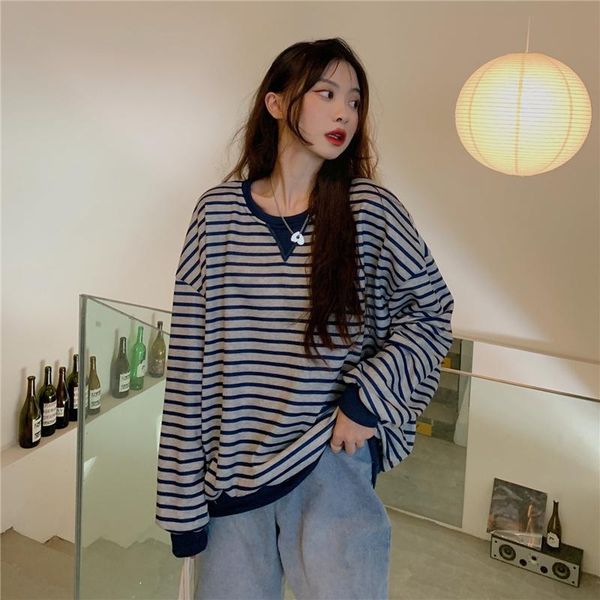women's sweaters po of autumn clothing korean chic striped sweater thin, White;black
women's sweaters po of autumn clothing korean chic striped sweater thin, White;black