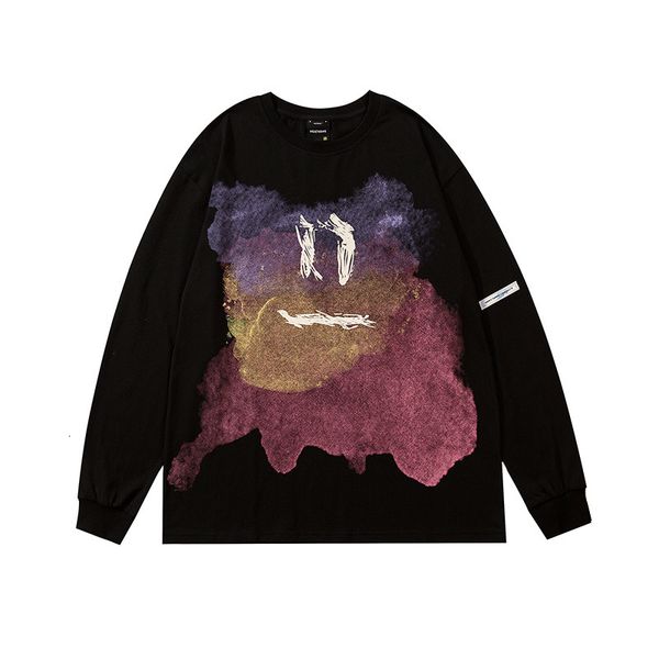 high street graffiti night orcent long sleeve round neck pullover men and women teenagers loose large size thin sweater trend, Black
high street graffiti night orcent long sleeve round neck pullover men and women teenagers loose large size thin sweater trend, Black