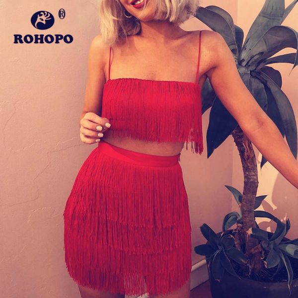 women set suit fashion tassel party clothe spaghetti strap strapless double layers skirt sets women's two piece pants, White
women set suit fashion tassel party clothe spaghetti strap strapless double layers skirt sets women's two piece pants, White