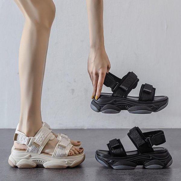 sandals summer female casual shoes fashion open toe women's sports thick-soled increased flat-soled non-slip beach, Black
sandals summer female casual shoes fashion open toe women's sports thick-soled increased flat-soled non-slip beach, Black