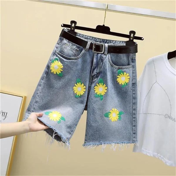 women's shorts funny flower print jeans female harajuku straight short womens leisure korean ulzzang trendy street summer ins, White;black
women's shorts funny flower print jeans female harajuku straight short womens leisure korean ulzzang trendy street summer ins, White;black
