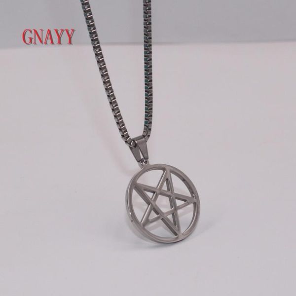 pendant necklaces gnayy jewelry stainless steel necklace wicca inverted pentagram satan worship box chain 18 inch -28 for mens, Silver
pendant necklaces gnayy jewelry stainless steel necklace wicca inverted pentagram satan worship box chain 18 inch -28 for mens, Silver