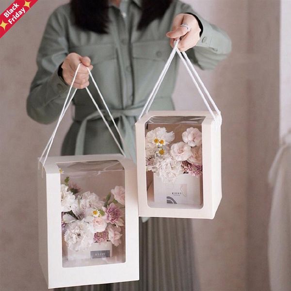 3pcs flower gift paper boxes clear window transparant square shape portable packing bags wrap
3pcs flower gift paper boxes clear window transparant square shape portable packing bags wrap