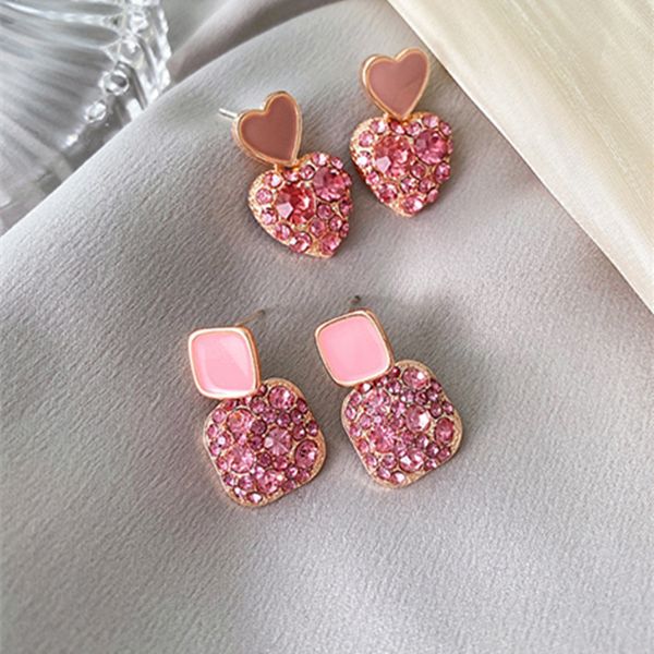 2021 designers womens earringsneedle s925 silver korean temperament super fairy net red geometric square earrings pink diamond drop oil peac, Golden
2021 designers womens earringsneedle s925 silver korean temperament super fairy net red geometric square earrings pink diamond drop oil peac, Golden