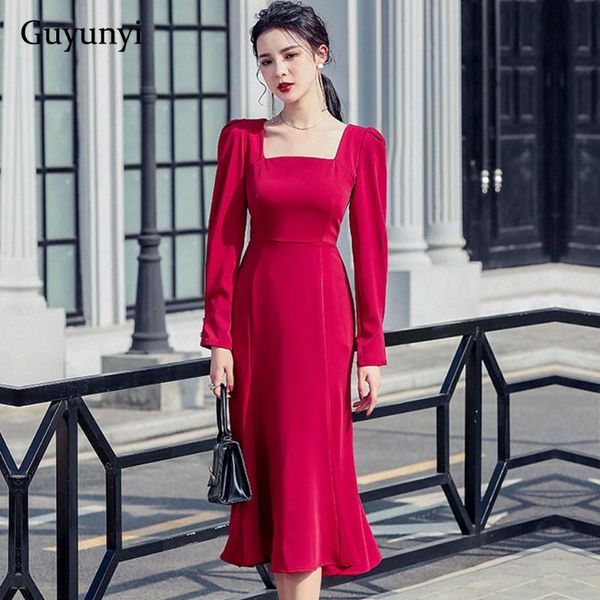casual dresses elegant party dress 2021 autumn plain square collar high waist simple loose hem french vintage temperament women's, Black;gray
casual dresses elegant party dress 2021 autumn plain square collar high waist simple loose hem french vintage temperament women's, Black;gray