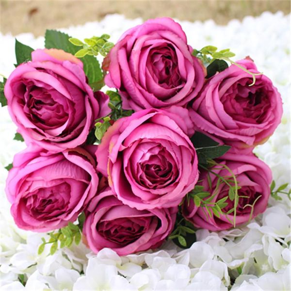 decorative flowers & wreaths 7heads/bunch european style artificial rose peony silk fake peonies for home el wedding decoration
decorative flowers & wreaths 7heads/bunch european style artificial rose peony silk fake peonies for home el wedding decoration
