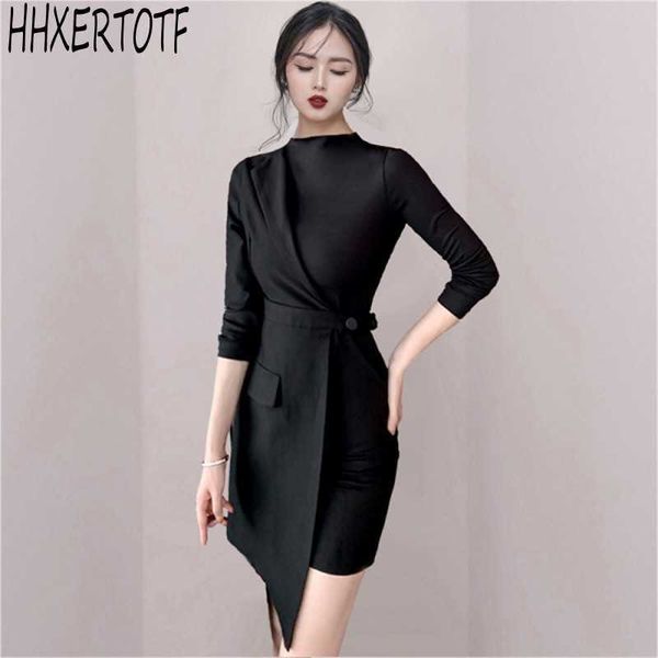spring temperament commuting ol professional women's slim fake two-piece dress 210531, Black;gray
spring temperament commuting ol professional women's slim fake two-piece dress 210531, Black;gray