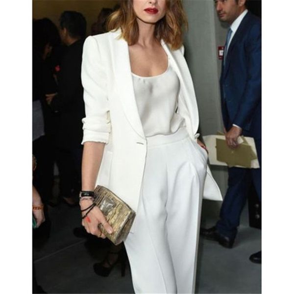 women's suits & blazers blue jacket pants white woman businesswoman formal tuxedo fashion job wear tailored suit, White;black
women's suits & blazers blue jacket pants white woman businesswoman formal tuxedo fashion job wear tailored suit, White;black