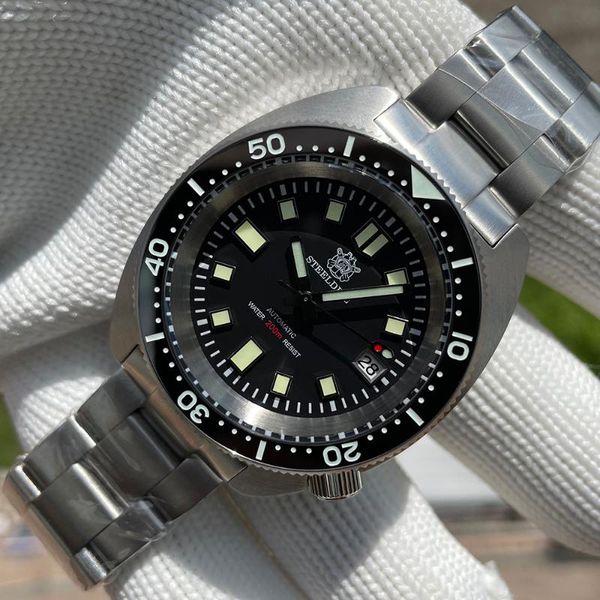 wristwatches steeldive mens diver watches turble automatic mechanical wristwatch sport 20bar water resistant c3 luminous ceramic bezel nh35, Slivery;brown
wristwatches steeldive mens diver watches turble automatic mechanical wristwatch sport 20bar water resistant c3 luminous ceramic bezel nh35, Slivery;brown